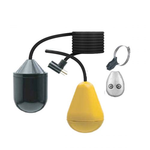 SPS-Series Sump Pump Float Switch – Wide Angle, 20 Ft Cord, 13A, 120/230V, Mechanical